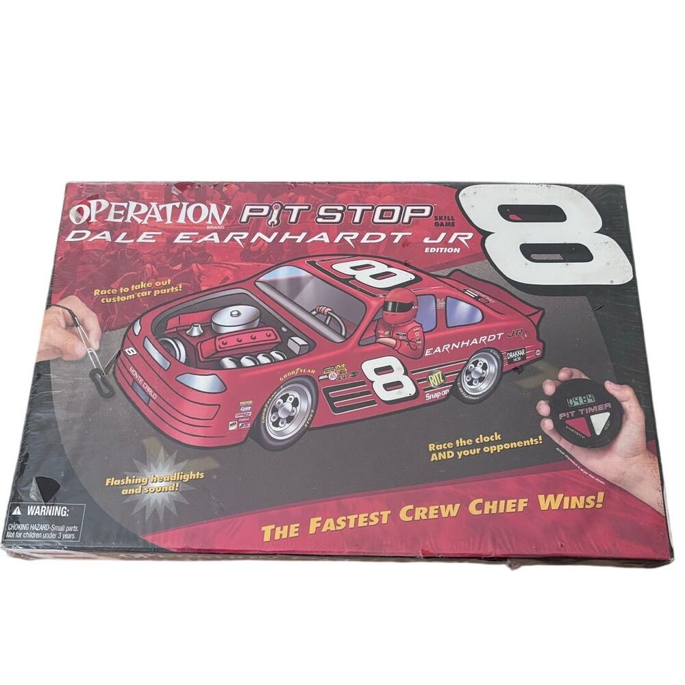 NEW Operation Pit Stop Dale Earnhardt Jr. #8 NASCAR Racing Board Game By Hasbro